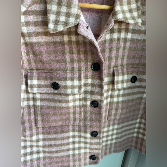 Rails Steffi Plaid Wool Blend Reversible Trucker Jacket - Picture 6 of 11